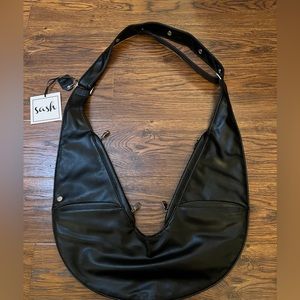 Faux Leather Sash Purse